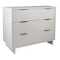 Manhattan Comfort Granville White 3-Drawer Dresser and 2-Drawer Nightstand, Set of 2 GRAN041 - alternate 5